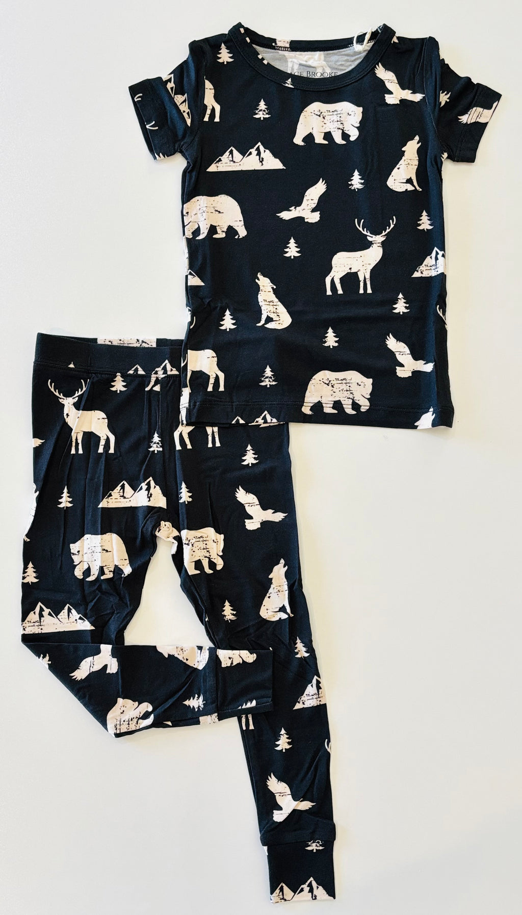 Mountain Animals Short sleeve and pant set