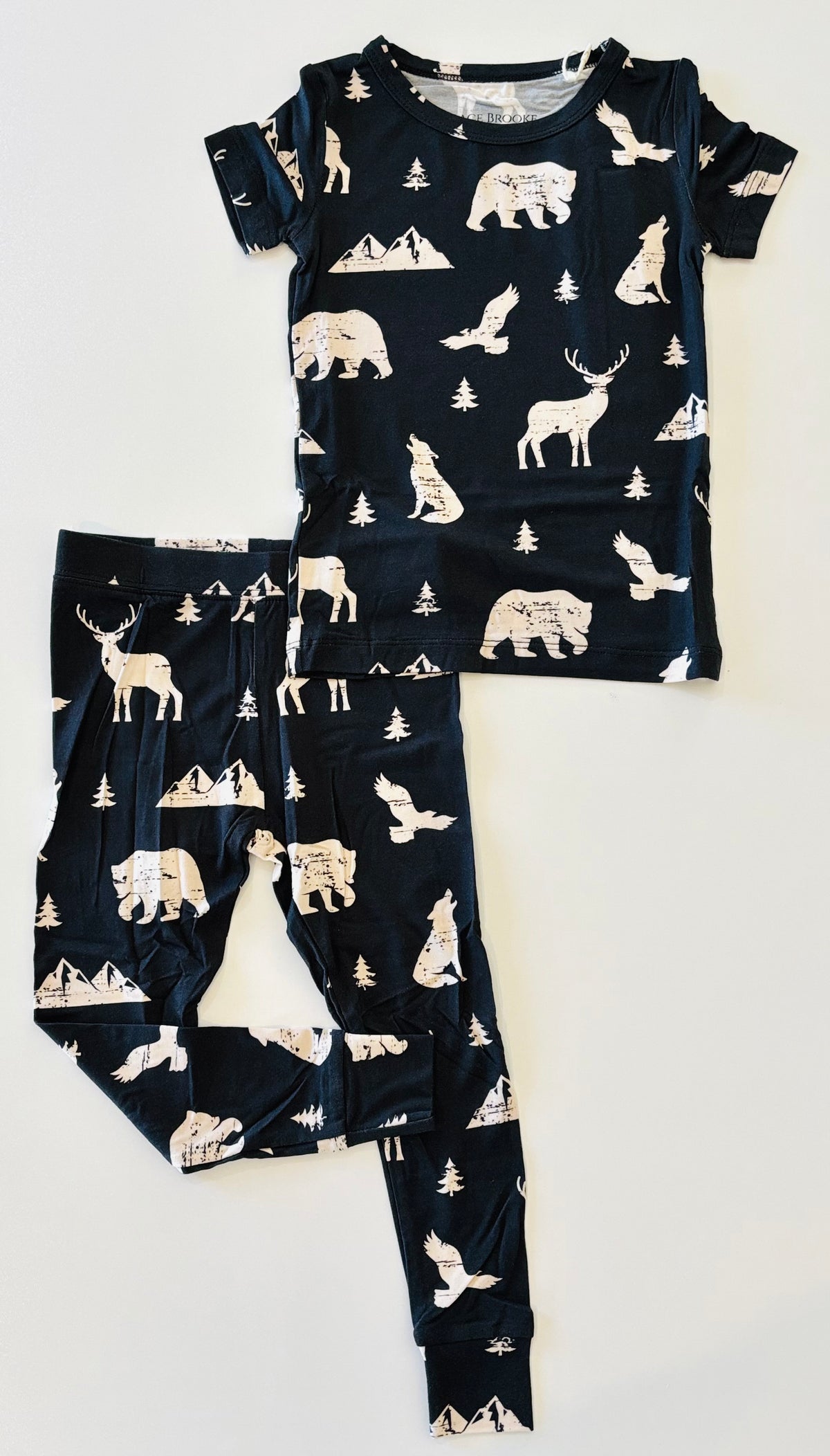 Mountain Animals Short sleeve and pant set
