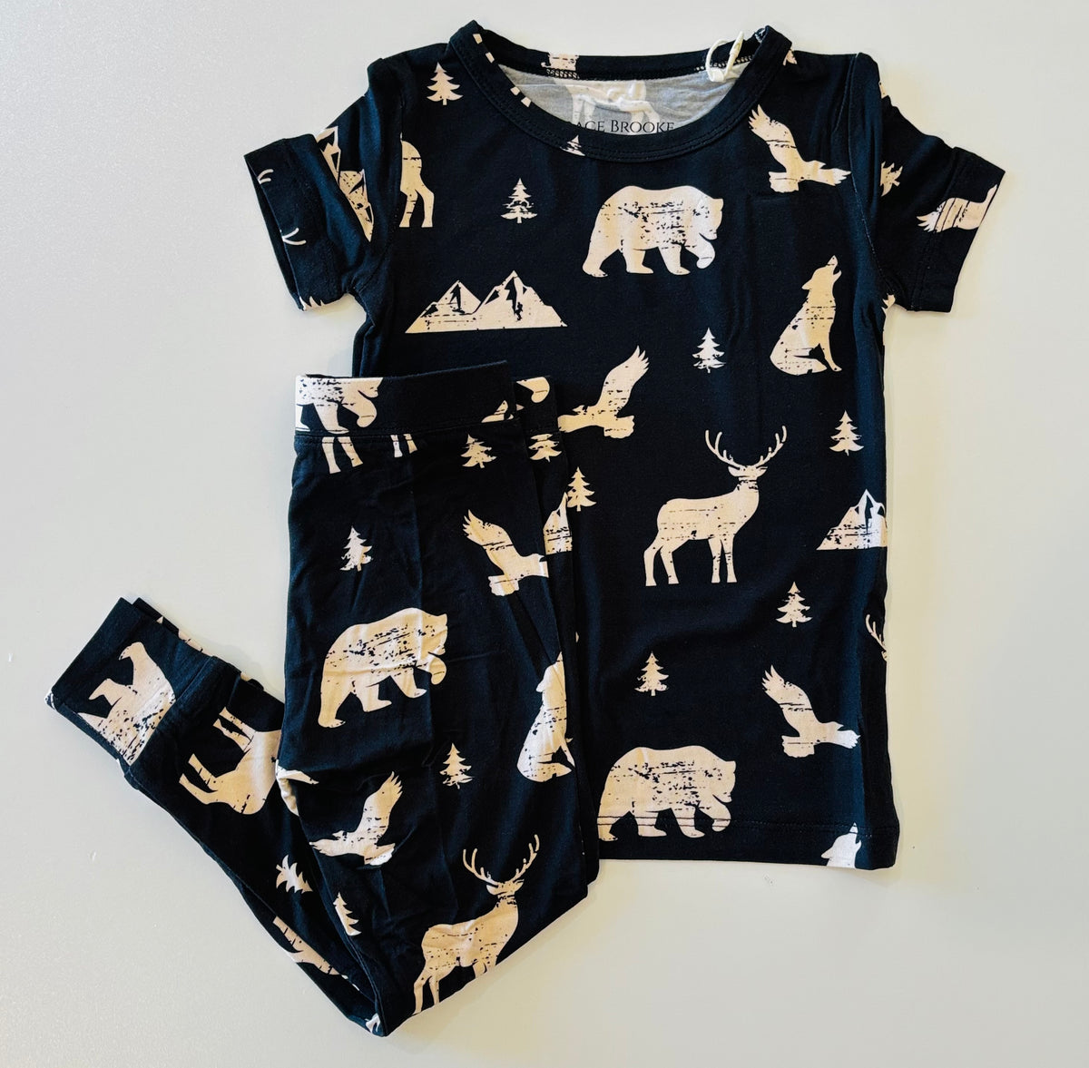 Mountain Animals Short sleeve and pant set