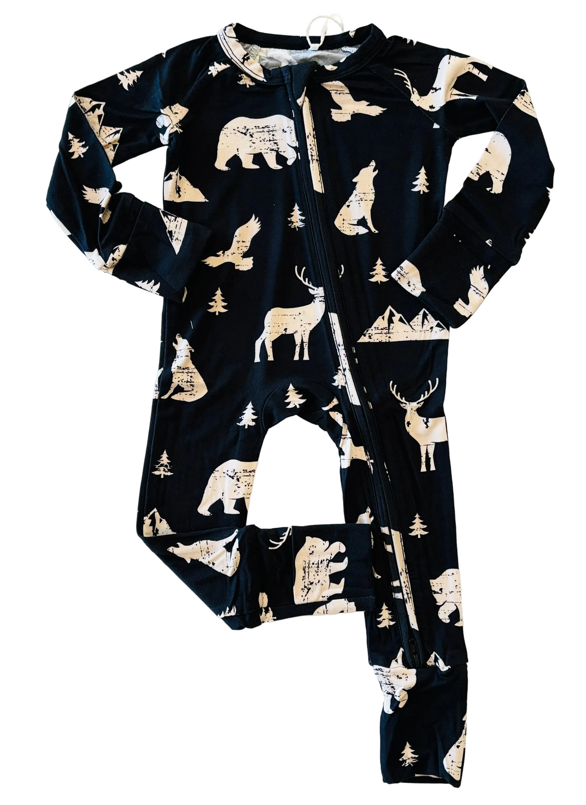 Mountain Animals Convertible Zippy Romper