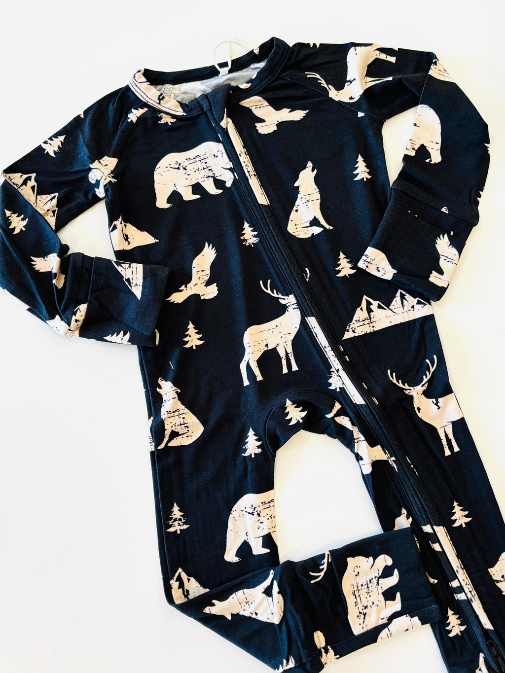 Mountain Animals Convertible Zippy Romper