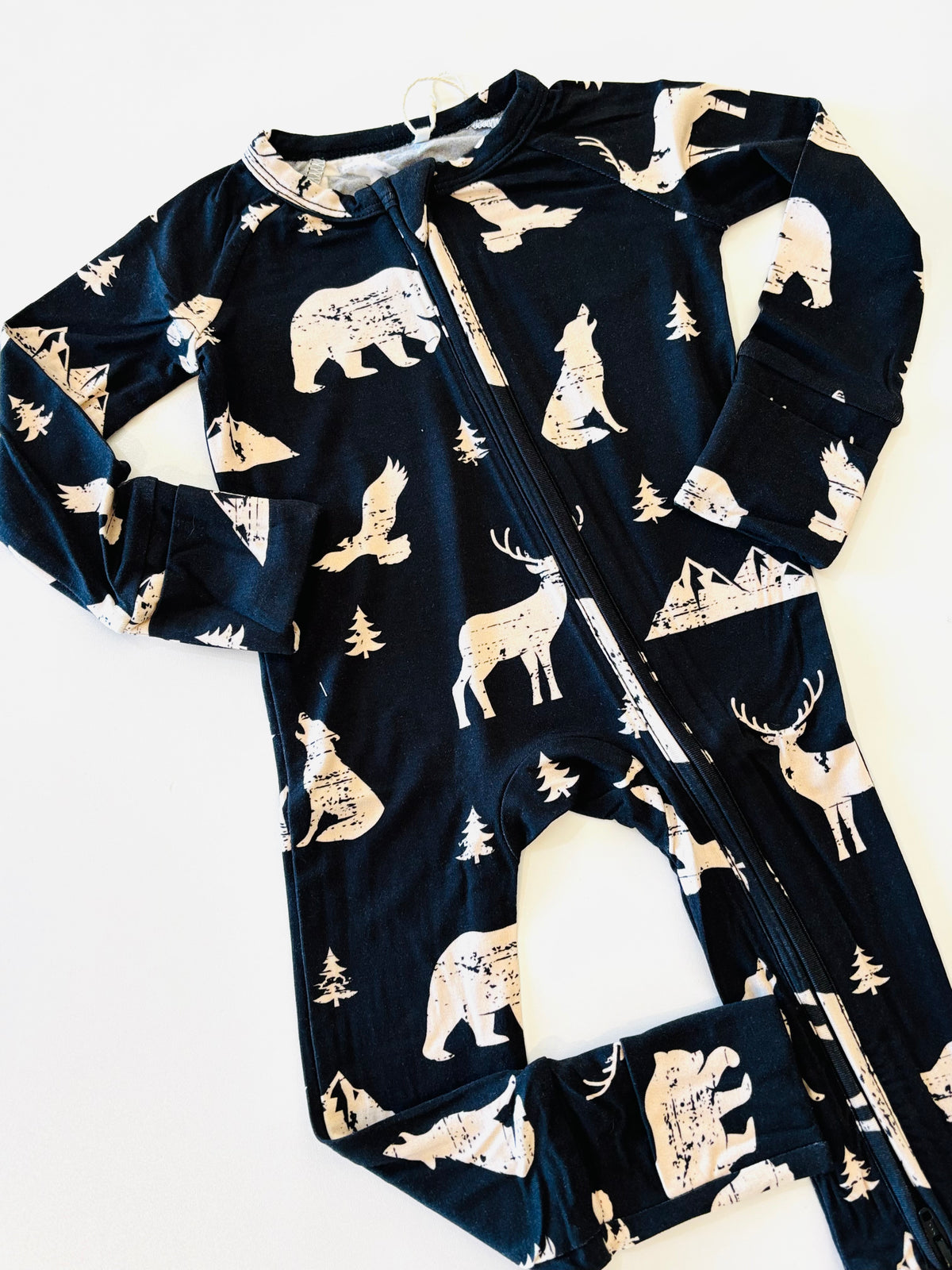 Mountain Animals Convertible Zippy Romper