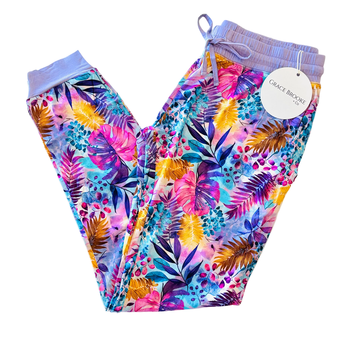 Tropical Purple Womens Joggers