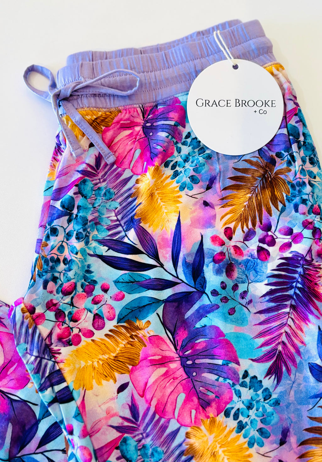 Tropical Purple Womens Joggers