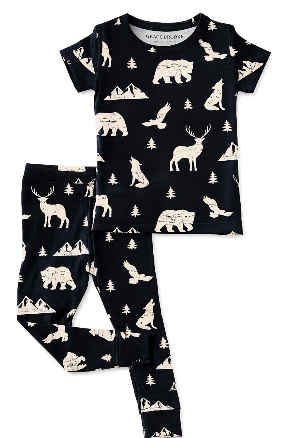 Mountain Animals Short sleeve and pant set