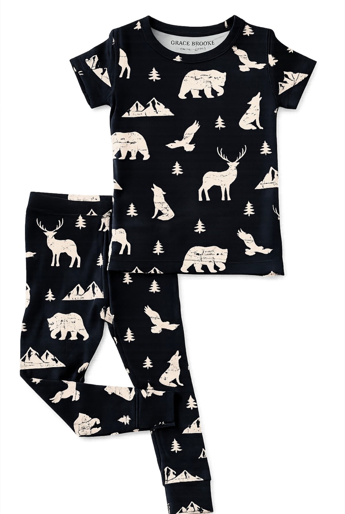 Mountain Animals Short sleeve and pant set