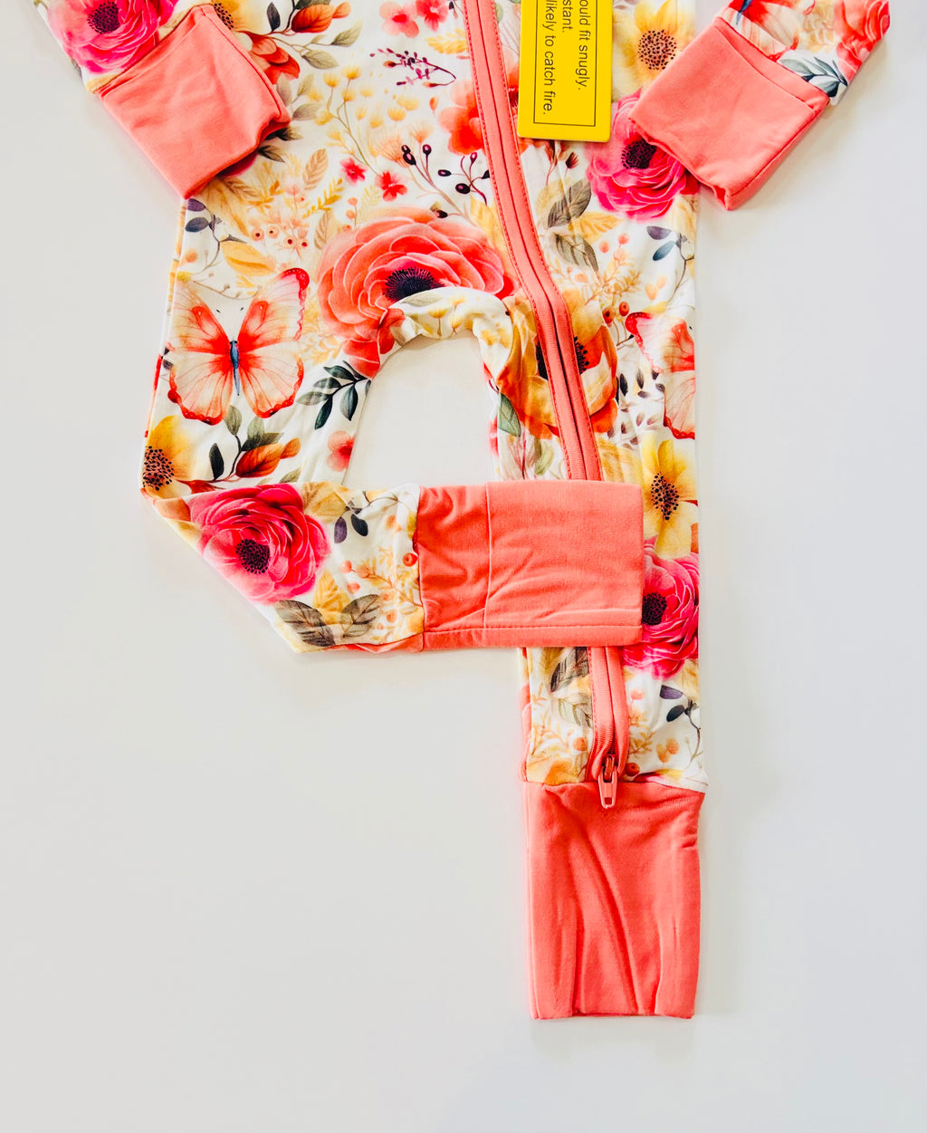 Butterfly Floral Convertible Zippy Romper