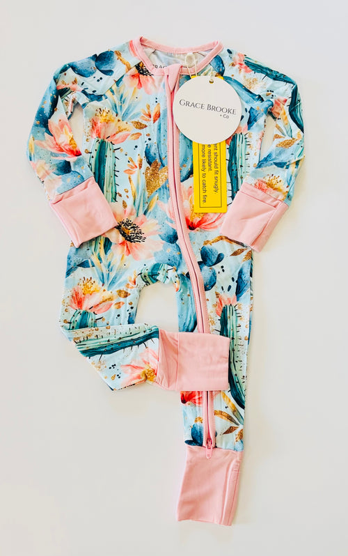 Cactus flowers Convertible Zippy Romper