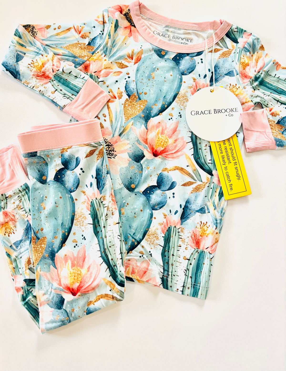 Cactus flowers Long Sleeve & Pants Set