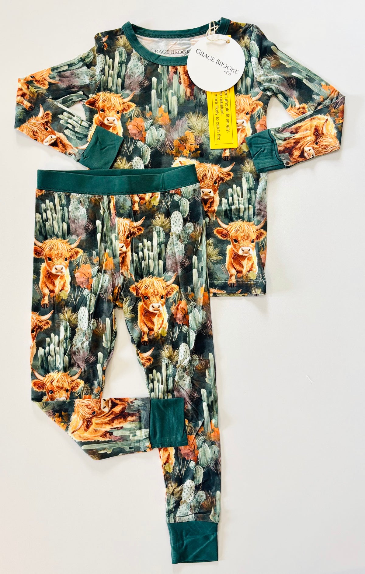 Highland Cow Long Sleeve & Pants set