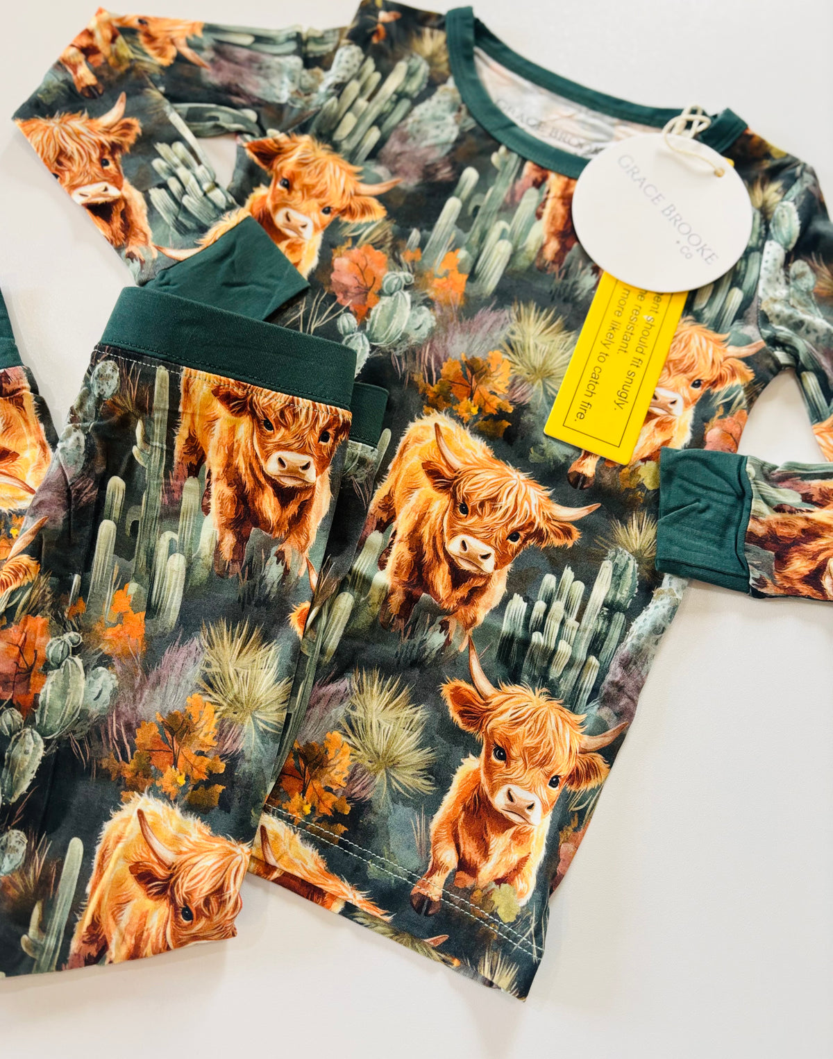Highland Cow Long Sleeve & Pants set
