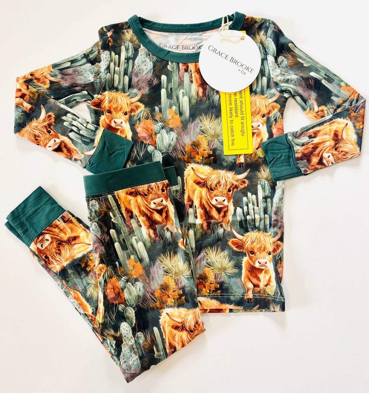Highland Cow Long Sleeve & Pants set